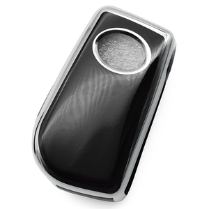 Colorido <span class=keywords><strong>Smart</strong></span> <span class=keywords><strong>Key</strong></span> Keyless <span class=keywords><strong>Remote</strong></span> Cover Líneas plateadas Soft TPU <span class=keywords><strong>Car</strong></span> <span class=keywords><strong>Key</strong></span> Funda protectora para t-oyota Flip <span class=keywords><strong>Key</strong></span> - Product Image 4