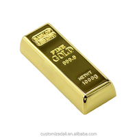 Desain Terbaru Batangan Emas 4GB8GB16GB USB Flash Memory Flashdisk Logam Emas USB Stick USB Flash Drive