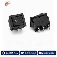 Interrupteur à bascule KCD-101 SPST 2 broches ON-OFF 6A 250VAC 10A 125VAC PA66 Interrupteur marin RoHS Vente directe usine OEM KCD-101