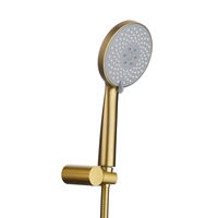 Ensemble de douche de luxe contemporain à effet pluie, pour salle de bain, montage au plafond, eau froide et chaude, double poignée thermostatique, en laiton chromé et céramique