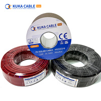 Câble solaire flexible de qualité supérieure certifié TUV/CE, fil PV à courant élevé pour les installations solaires à grande échelle