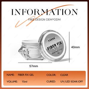 JTING Gel de construction en fibre transparente pour ongles, gel dur pour extension, réparation et sculpture, marque privée - Product Image 2