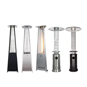 Kule şeklindeki gaz sıvılaştırılmış gaz ısıtma fırını açık peyzaj mobil ısıtıcı avlu bar şemsiye villa ızgara soba