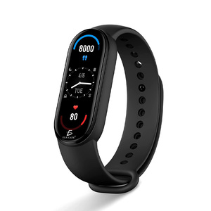 Bracelet intelligent M6, bracelet connecté, capteur de fréquence cardiaque, tracker de fitness, étanche - Product Image 1