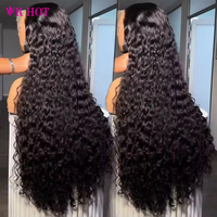 Wig Rambut Manusia Virgin Mentah 13x6 Transparan HD Lace Frontal Wig Body Wave 16-40 Inch Tanpa Lem Pre Plucked Wig Rambut Virgin India