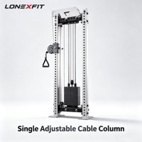 Appareil de musculation professionnel à colonne de câbles réglable, à charge par broches, pour entraînement fonctionnel en salle de sport