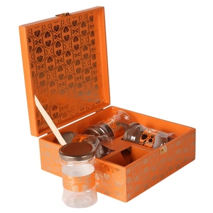 Nhà Máy bán hàng trực tiếp mật ong Jar <span class=keywords><strong>MDF</strong></span> Hộp Tùy chỉnh sang trọng mật ong <span class=keywords><strong>MDF</strong></span> Hộp bao bì Mật Ong kính chai Hộp quà tặng - Product Image 1