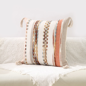 Boho ném đệm Bìa dệt chần trang trại gối bìa với tua kết cấu sọc đệm trường hợp trung tính gối trường hợp - Product Image 6