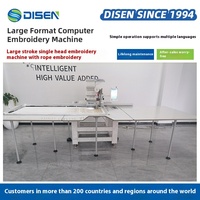 Tajima Machine à broder par ordinateur à tête unique entièrement automatique fonction de broderie de corde automatique à grande course 1200 tr/min tout neuf