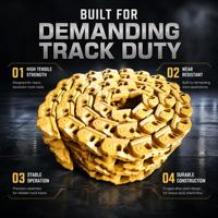 Chaîne de chenille Ruimaike de qualité OEM pour mini-excavatrices R60, R80-7, R130, R140, R160, R180 – Pièces de construction avec garantie 1 an