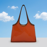 Sac de plage souple et pliable en PVC, personnalisable en usine (certifié BSCI & ISO9001), grand sac fourre-tout décontracté transparent en TPU pour femme