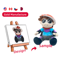 Poupées en peluche personnalisées nouvel élément de magicien cirque bizarre et farfelu clowns bien connus Joker poupées de style bizarre excentrique