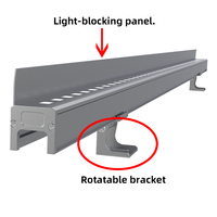 Système de contrôle d'éclairage linéaire d'escalier pour application paysagère extérieure personnalisée, profilé LED en aluminium pour façade architecturale