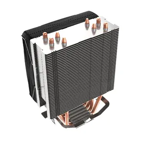 原始设备制造商90毫米中央处理器空气冷却器，配有新设计的4个热管和铜散热器ARGB发光二极管灯，用于电脑机箱冷却