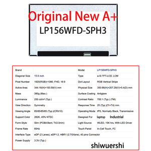 Laptop LCD Slim Monitor 15.6" Laris Manis LP156WFD SPL1 SPV2 SPH2 SPH1 SPH3 SPK1 SPK2 SPL2 SPL4 SPM2 SPM5 SPM9 SPP1 SPY1 SPZ1 - Product Image 5