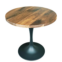 Table basse moderne en bois massif durable, finition mate, couleur noyer noir naturel, meubles de salon, non pliable, utilisation à domicile ou à l'hôtel