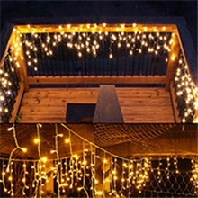 Ngoài trời Icicle chuỗi đèn Vòng hoa <span class=keywords><strong>Led</strong></span> rèm cửa đèn <span class=keywords><strong>LED</strong></span> giáng sinh RGB <span class=keywords><strong>LED</strong></span> ánh sáng rèm - Product Image 5