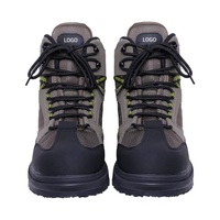 Chaussures de pêche en mer et de pêche à la mouche pour hommes, imperméables, respirantes, à semelle en caoutchouc antidérapante et avec protection des orteils anti-chocs