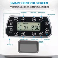 Distributeur automatique de nourriture pour chat Spirit, populaire, avec 12 programmes, bols en acier inoxydable SS304, accessoires pour animaux de compagnie