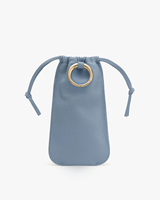 Pochette de voyage mini en cuir PU avec cordon de serrage pour lunettes de soleil, lunettes de vue, lunettes de lecture, doublure douce, logo personnalisé