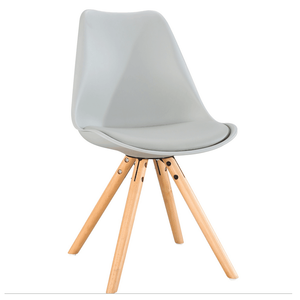 Silla de Comedor Clásica Nórdica de Madera Maciza Natural con Patas de Metal y Respaldo en Forma de Y, de Plástico, para Hogar, Bar, Almacén y Parque - Product Image 6