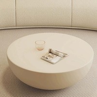 Table basse de café minimaliste blanche, table basse de salon, art décoratif, ensemble de tables basses
