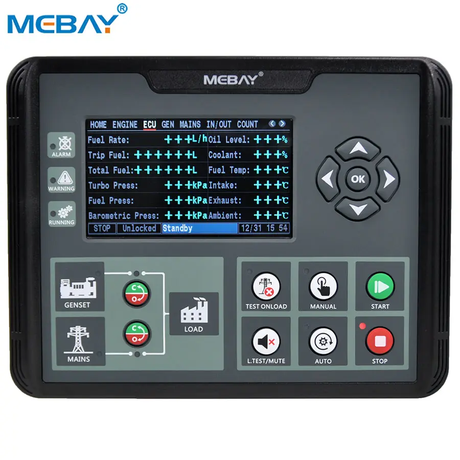 Mebay ATSAMF発電機制御モジュールDC72DR発電機コントローラーRS485ポート