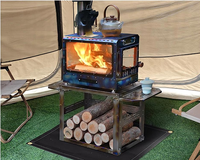 Poêle à bois portable en titane pur pour barbecue pour le chauffage intérieur et les grillades en plein air pour le camping
