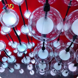 Sphères décoratives RGB colorées imperméables pour l'extérieur, éclairage <span class=keywords><strong>de</strong></span> Noël, boules lumineuses LED festives pour les fêtes - Product Image 2