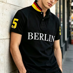 Polo de Manga Corta con Bordado Ralf para Hombre, Polo de Algodón para Hombre de Tokio, Dubái, <span class=keywords><strong>Los</strong></span> Ángeles, Chicago, Nueva York, Laurla - Product Image 5