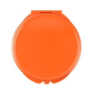 Vibrant Orange Metal Compact Makeup <b>Mirror</b> 70mm Portable Round <b>Small</b> Pocket Handheld HD Glass Cosmetic <b>Mirror</b> Bulk - Product Image 1