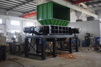 Broyeur à double arbre Nanjing Shengzhong, moteur 75 kW, ligne de production automatique de recyclage des déchets pour matelas