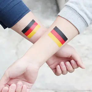 Groothandel 2023 Nieuwe Nationale Vlag Tattoo Sticker Waterdichte Vlaggen Decoratie Gezicht Tijdelijke Tattoo Stickers