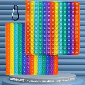 Tavola di Moltiplicazione Digitale 12X12 ad Angolo Retto Arcobaleno Giocattolo Educativo in Silicone con Funzione Press-and-Play - Product Image 2