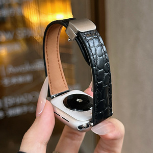 Bracelets de montre en cuir véritable pour femme d'affaires pour montre <span class=keywords><strong>série</strong></span> 10 9 <span class=keywords><strong>8</strong></span> 7 6 Bracelet magnétique pour montre 38 40 41 42 44 45 46 49 mm Bracelet pour femme - Product Image 2