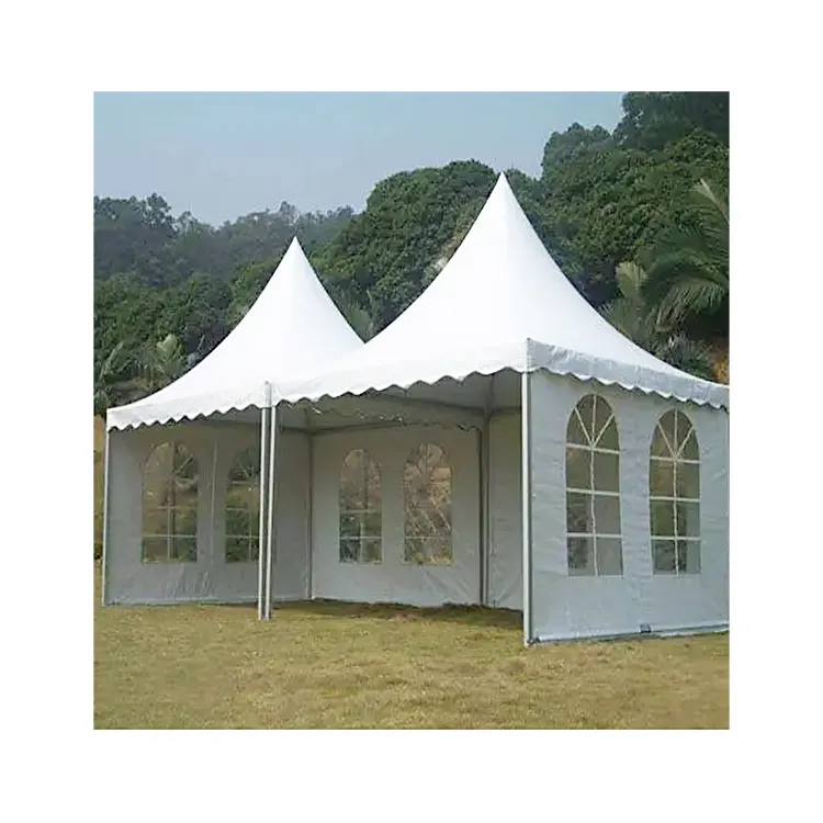 Yüksek kaliteli açık pagoda çadırı 3x3m 4x4m 5x5m 6x6m lüks düğün alüminyum töreni olaylar için çadır