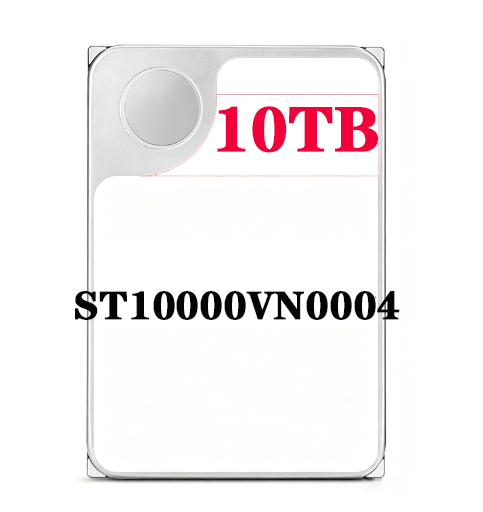 10TB NAS Internal Hard Drive 3.5 Inch SATA 6Gb/s 7200 RPM 256MB Cache for Server Storage ST10000VN0004 HDD