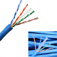 Harga Pabrik Kabel Jaringan Indoor Tembaga PVC Ethernet UTP Cat5e RJ45 305m 1000ft