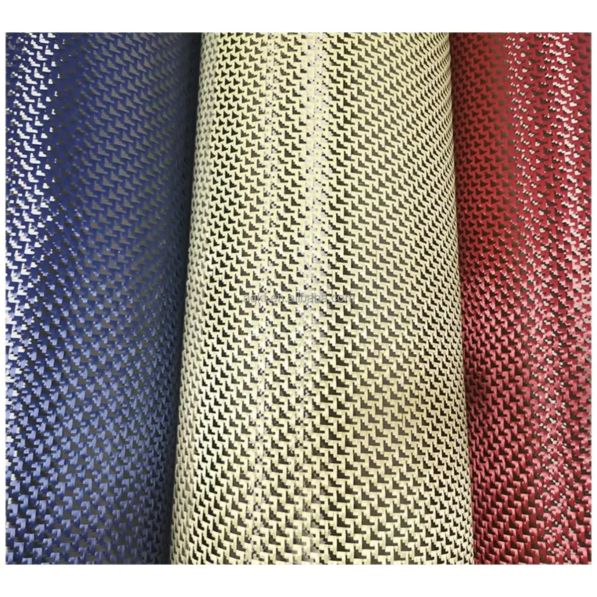3K280G carbon aramid fiber blended woven fabric aircraft jacquard pattern parts modified DIY surface decoration fabric