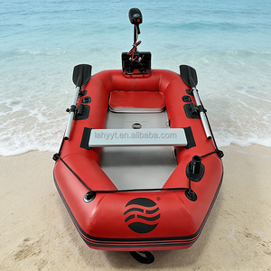 Hailebao Gommone <span class=keywords><strong>Elettrico</strong></span> Gonfiabile da Pesca, Barca Rigida con Fondo Rinforzato, Capacità 2 Persone, Dinghy per Fiumi e Laghi - Product Image 5