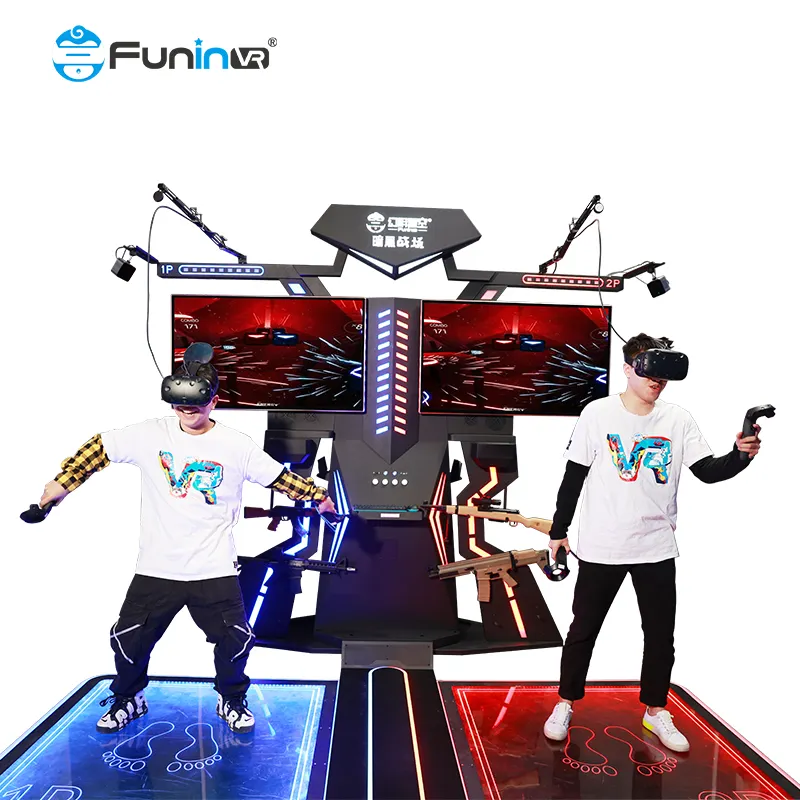 FuninVR Game Shooting Nyata FPS, Mesin Game Arcade, VR, Game Nyata, Peralatan Virtual Reality