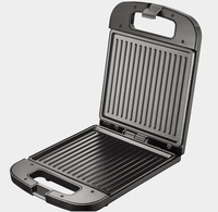 Vente directe d'usine antiadhésif 700w 800w 4 tranches 3 en 1 fabricant de sandwich à gaufres triangulaires