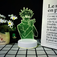 Prix de gros, lampe de nuit mignonne en 3D, anime, personnalisée, lampe de nuit USB pour table de chevet