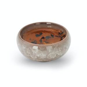 Tea Scented Aromatherapy Candle with Real Tea Leaves in Ceramic Jar - Product Image 2