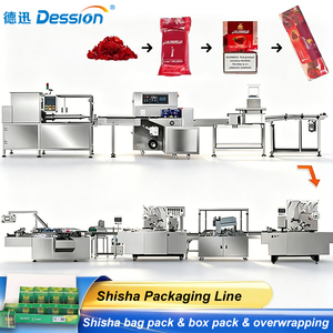 Ligne de production et d'emballage automatisée pour sachets de 25g et 50g, avec mise en boîte et cartonnage, la ligne de production et d'emballage Dession est centralisée - Product Image 1