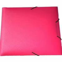 Boîte de rangement de fichiers en PP de haute qualité, taille personnalisée, dossiers en plastique colorés avec sangles pour le bureau