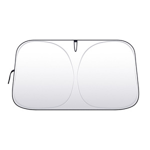 Pare-soleil de voiture en titane argenté pliable, protection solaire avant, isolation thermique, utilisation estivale - Product Image 2