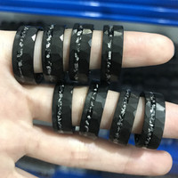 Vente en gros de bagues vierges de haute qualité en céramique, titane et acier inoxydable de 6 mm et 8 mm pour la création d'incrustations, pour hommes et femmes