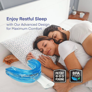 High Quality Eco-Friendly Non-Toxic EVA Anti-Snoring Device Kit Mouth <strong>Guard</strong> Nose-Mouth Tape Clear Blue Universal Fit <strong>Better</strong> - Product Image 6
