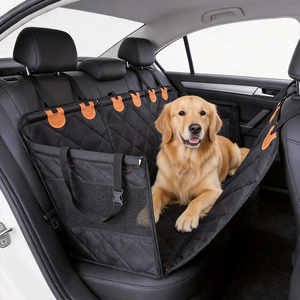 Coussin de voiture pour animaux de compagnie 3-en-1 amovible en Oxford, imperméable, antidérapant, résistant aux saletés et aux rayures, tapis pour <span class=keywords><strong>chien</strong></span>, siège passager, coffre arrière, siège arrière - Product Image 2
